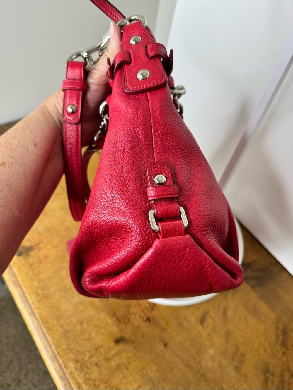 Coach Brooke Pebbled Leather Hobo Bag - Picture 12 of 14